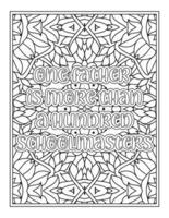 citations de la fête des pères page de livre de coloriage pour adulte vecteur