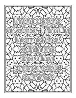 Coloriage de citations de femmes fortes pour livre de coloriage vecteur