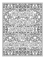 citations de motivation pages de livre de coloriage vecteur