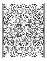 citations de motivation pages de livre de coloriage vecteur