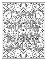 citations de sciage d'humeur page de livre de coloriage pour adulte vecteur