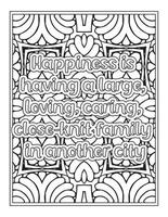 citations drôles page de livre de coloriage pour adulte vecteur