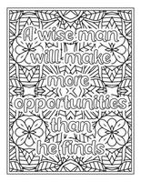 citations de motivation pages de livre de coloriage vecteur