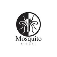 modèle d'illustration vectorielle de logo animal insecte moustique vecteur