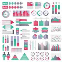 ensemble d'éléments d'infographie vecteur