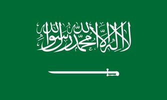 illustration vectorielle du drapeau de l'arabie saoudite vecteur