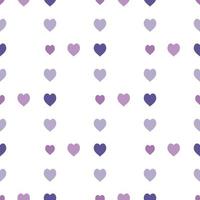 modèle sans couture avec des coeurs violets exquis sur fond blanc pour plaid, tissu, textile, vêtements, nappe et autres choses. image vectorielle. vecteur