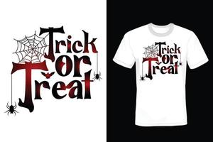conception de t-shirt halloween, vintage, typographie vecteur