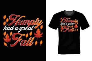 conception de t-shirt d'automne, vintage, typographie vecteur