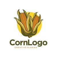 illustration vectorielle de conception de logo de culture de maïs