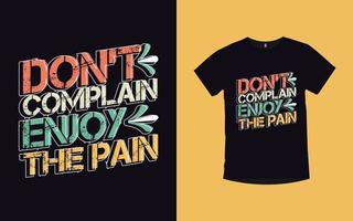 citations de motivation conception de t-shirt de typographie vintage moderne vecteur