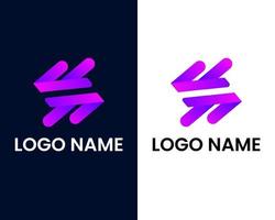 modèle de conception de logo moderne lettre s vecteur