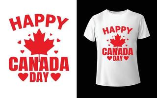 conception de t-shirt joyeuse fête du canada t-shirt de vecteur de la fête du canada conception de feuille du canada conception de t-shirt canada