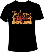 conception de t-shirt d'halloween vecteur