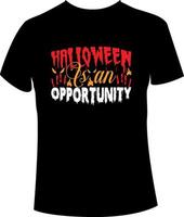 conception de t-shirt d'halloween vecteur