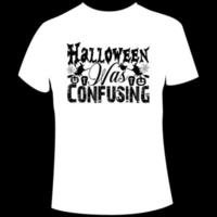 conception de t-shirt d'halloween vecteur