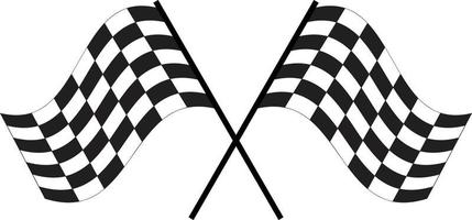 icône de drapeau de course. signe de drapeau de finition. symbole de départ. icône de drapeau de course. vecteur