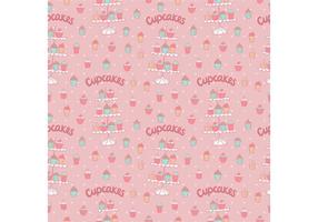 Vecteur de motif sans couteau gratuit Cupcake