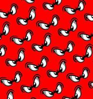 motif oeil sur fond rouge vecteur