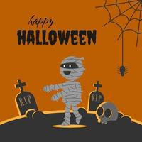 joyeux halloween de maman mignonne. convient aux événements d'halloween, aux cartes, aux affiches, etc. vecteur