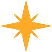 étoile jaune, élément de conception. vecteur