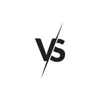 conceptions de logo inspirantes de vs ou versus lettres vecteur