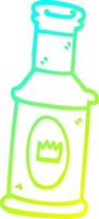ligne de gradient froid dessin dessin animé boisson alcoolisée vecteur