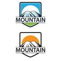 illustration de logo de montagne vecteur