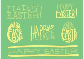 Hand Drawn Easter Vector Typography