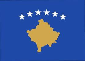 drapeau de la république du kosovo vecteur