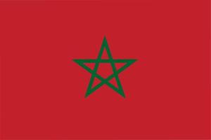 drapeau du royaume maroc vecteur