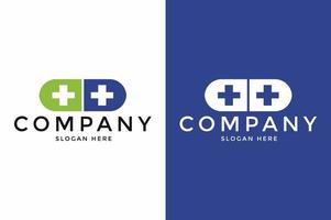 logo médical minimal, création de logo de soins de santé. vecteur