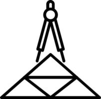 icône de ligne de vecteur de géométrie