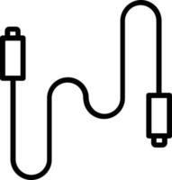 icône de ligne de vecteur de câble