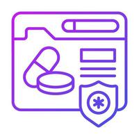 conception de concepts modernes de pharmacie en ligne, illustration vectorielle vecteur