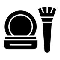 icône de glyphe de poudre vecteur