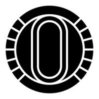 icônes de glyphe de vélodrome vecteur