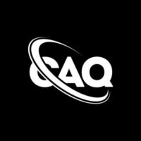 logo caq. lettre caq. création de logo de lettre caq. initiales logo caq liées avec un cercle et un logo monogramme majuscule. typographie caq pour la technologie, les affaires et la marque immobilière. vecteur