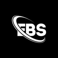 logo ebs. lettre ebs. création de logo de lettre ebs. initiales logo ebs liées avec un cercle et un logo monogramme majuscule. typographie ebs pour la technologie, les affaires et la marque immobilière. vecteur