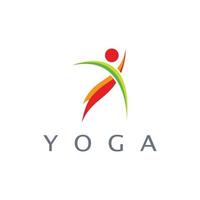 création de logo de personnes faisant du yoga symbole icône illustration vecteur