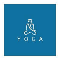 création de logo de personnes faisant du yoga symbole icône illustration vecteur