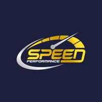 illustration vectorielle de vitesse logo design vecteur