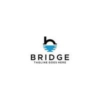 b lettre pont initial symbole vecteur icône création de logo