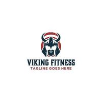modèle de logo de casque viking. vecteur