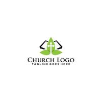 logo de l'église de la croix de la bible vecteur