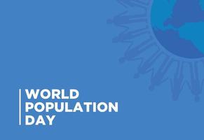 journée mondiale de la population le 11 juillet. concept de vacances. illustration vectorielle de fond modèle. vecteur