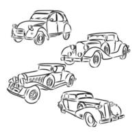 croquis de vecteur moderne de voiture