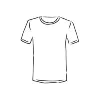 croquis de vecteur de t-shirt