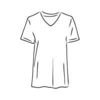 croquis de vecteur de t-shirt