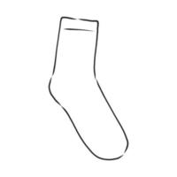 chaussettes de croquis de vecteur